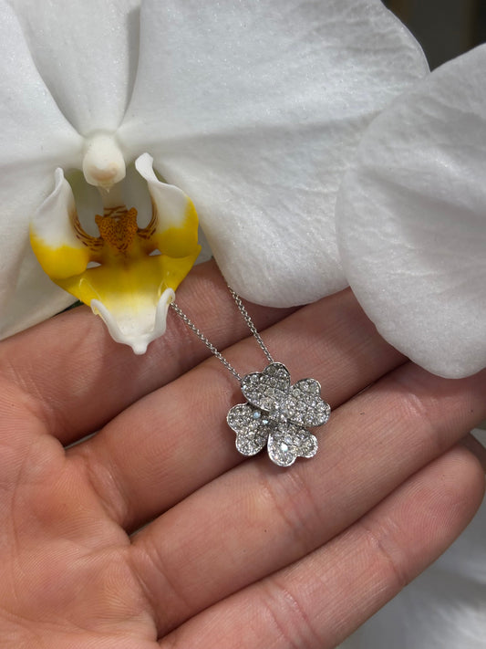 Women’s 18ct Diamond ‘Aoife’ Clover Pendant - 0.55ct - Hyman’s Jewellers