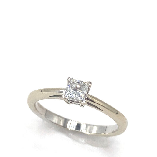 Women’s 18ct White Gold Diamond 0.25ct Princess Cut Ring - Hyman’s Jewellers
