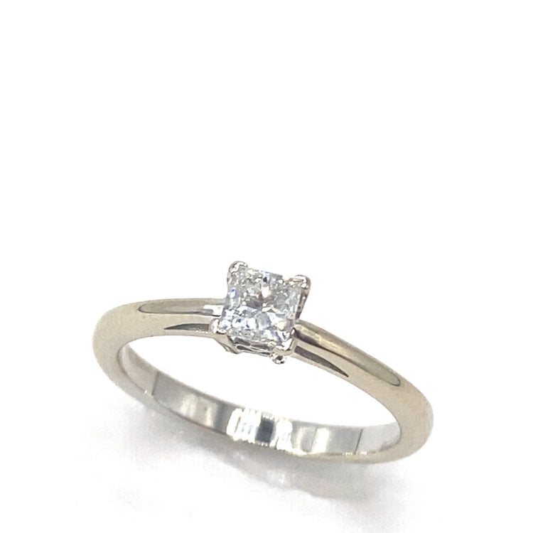 Women’s 18ct White Gold Diamond 0.25ct Princess Cut Ring - Hyman’s Jewellers