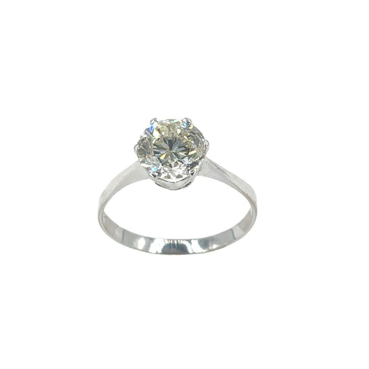 Women’s 18ct White Gold Diamond Engagement Ring - Clarity I2 Colour J 3ct - Hyman’s Jewellers