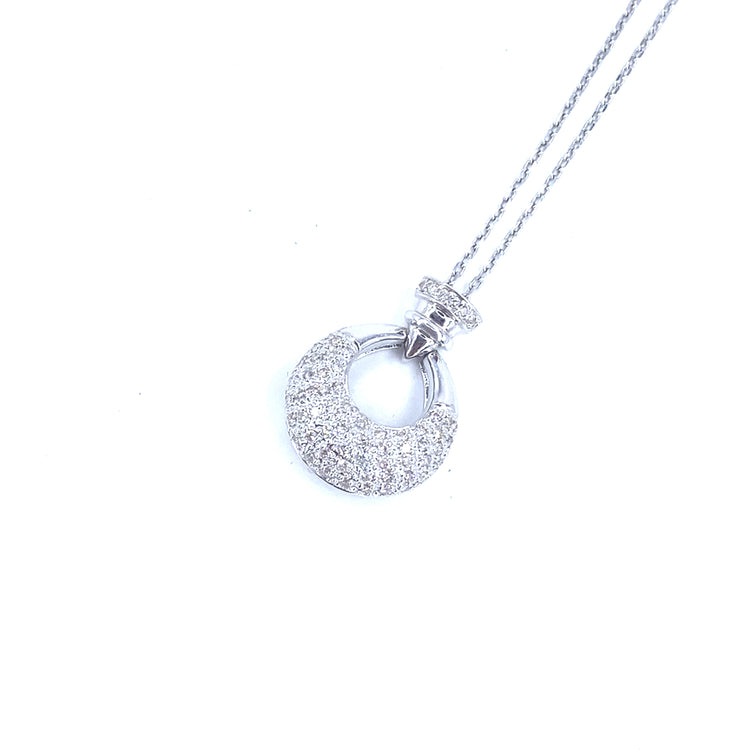 Women’s 18ct White Gold Diamond Pendant - 0.50ct - Hyman’s Jewellers