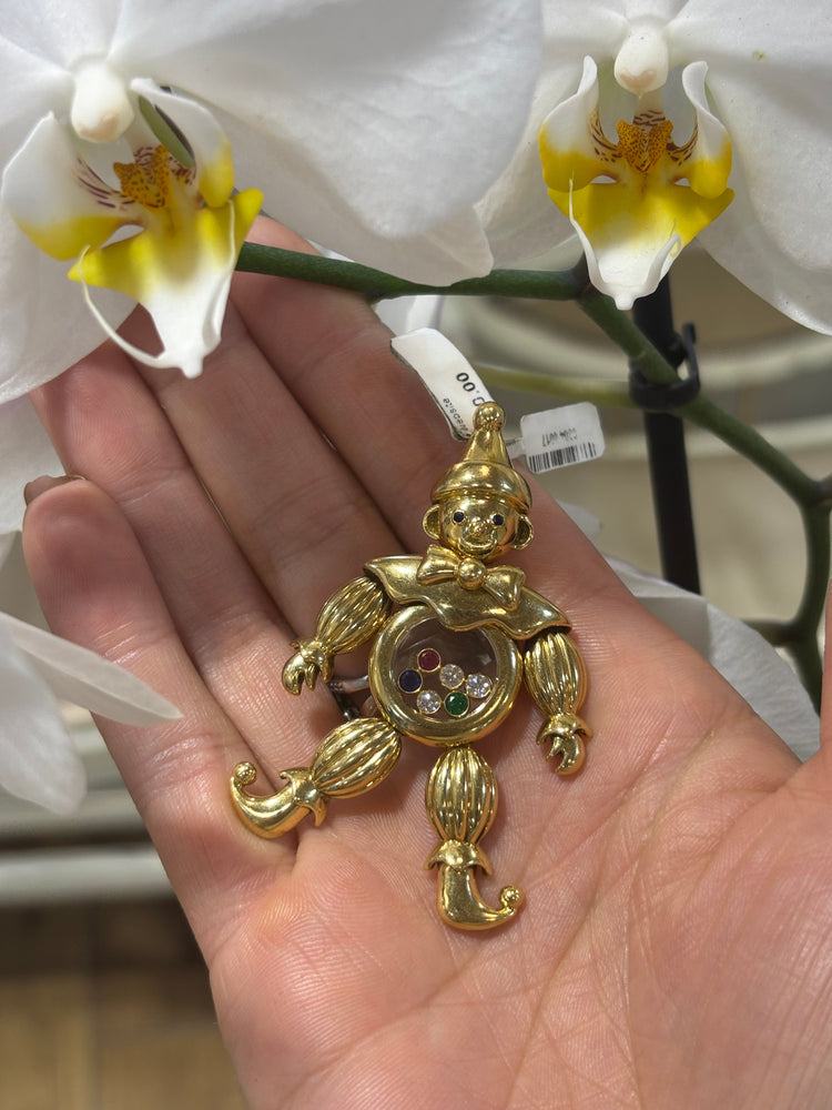 Women’s 18ct Yellow Gold Diamond Chopard Clown Pendant - Hyman’s Jewellers