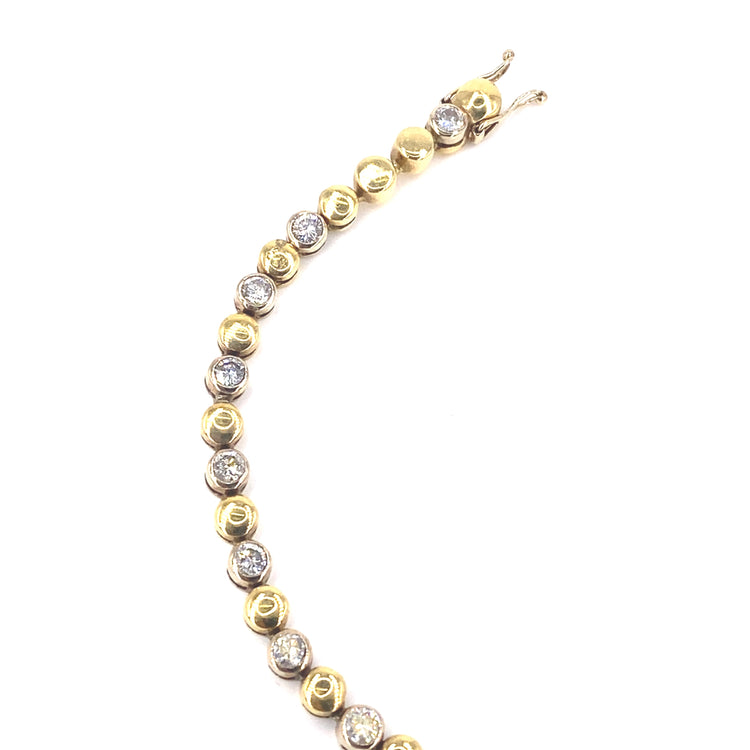 Women’s 18ct yellow Gold Tennis Bracelet - 3.5ct - Hyman’s Jewellers
