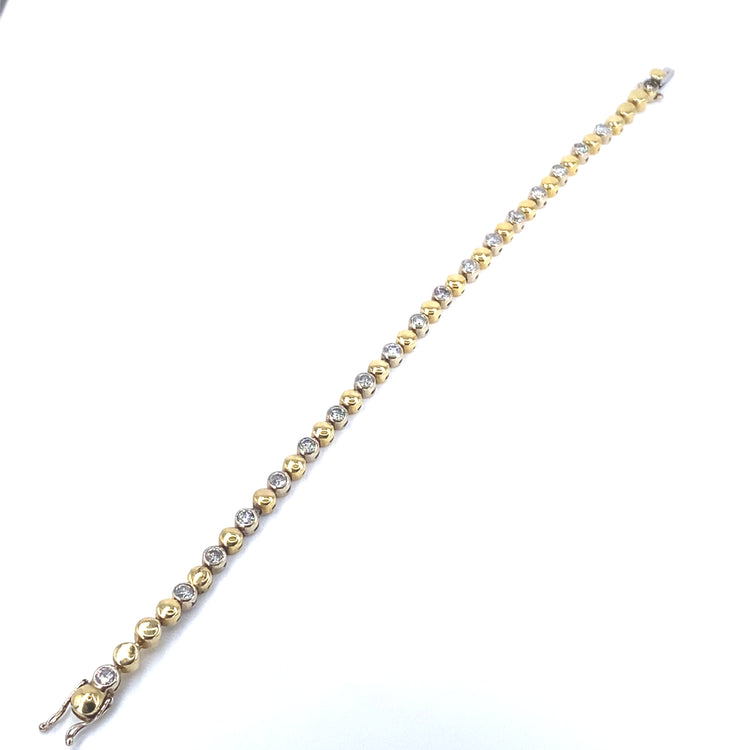 Women’s 18ct yellow Gold Tennis Bracelet - 3.5ct - Hyman’s Jewellers