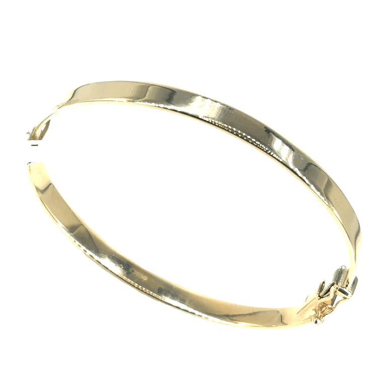 Women’s 9ct Classic Yellow Gold Bangle Bracelet with hinge - Hyman’s Jewellers