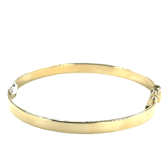 Women’s 9ct Classic Yellow Gold Bangle Bracelet with hinge - Hyman’s Jewellers