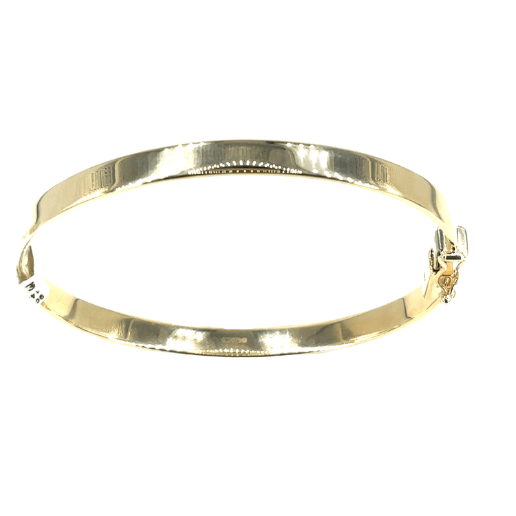 Women’s 9ct Classic Yellow Gold Bangle Bracelet with hinge - Hyman’s Jewellers