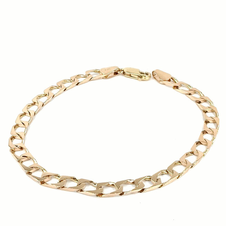 Women's 9ct Classic Yellow Gold Chain Bracelet - 8" 6.4g - Hyman’s Jewellers