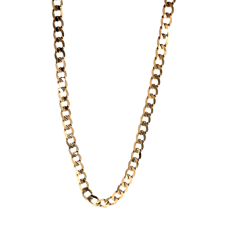 Womens 9ct Classic Yellow Gold Curb Chain Necklace - Hyman’s Jewellers