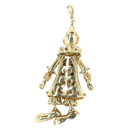 Women’s 9ct Whimsical Yellow Gold Clown Pendant - 21g - Hyman’s Jewellers