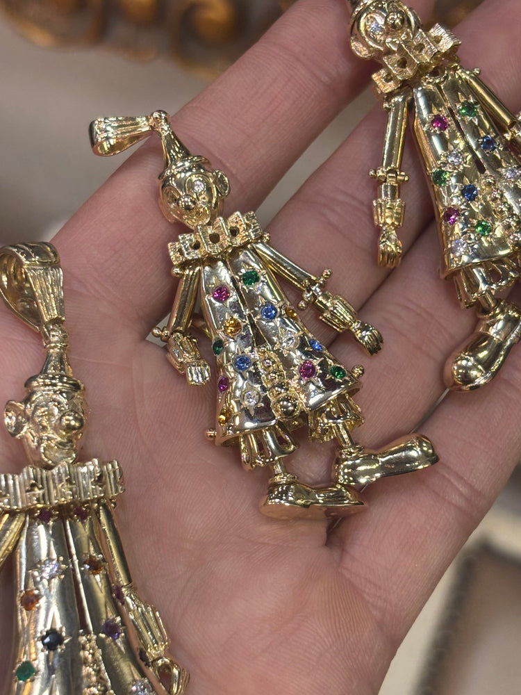 Women’s 9ct Whimsical Yellow Gold Clown Pendant - 21g - Hyman’s Jewellers