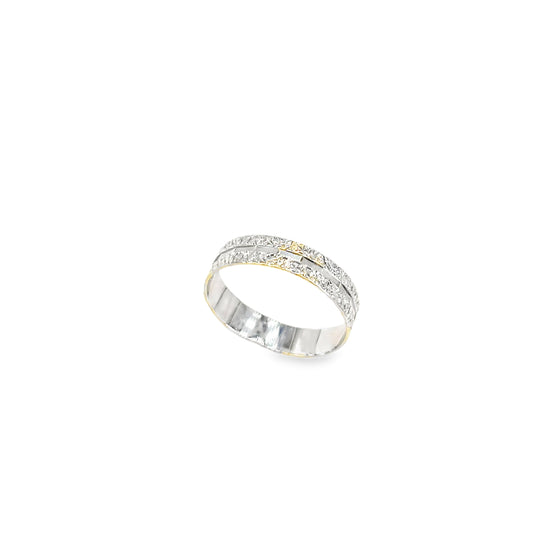Women’s 9ct White Gold Vintage Band - 1g - Hyman’s Jewellers