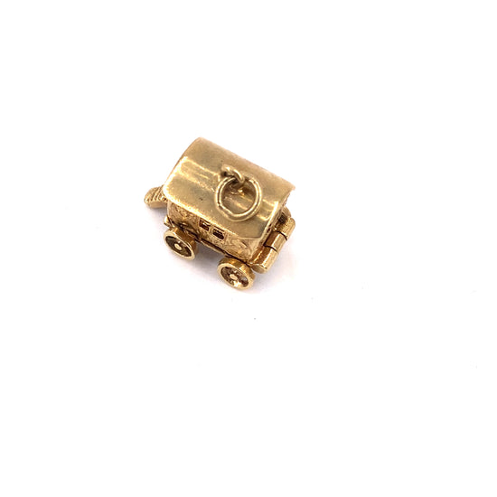 Women’s 9ct Yellow Gold Articulated ‘Gypsy’ Carriage Charm - 3.8g - Hyman’s Jewellers