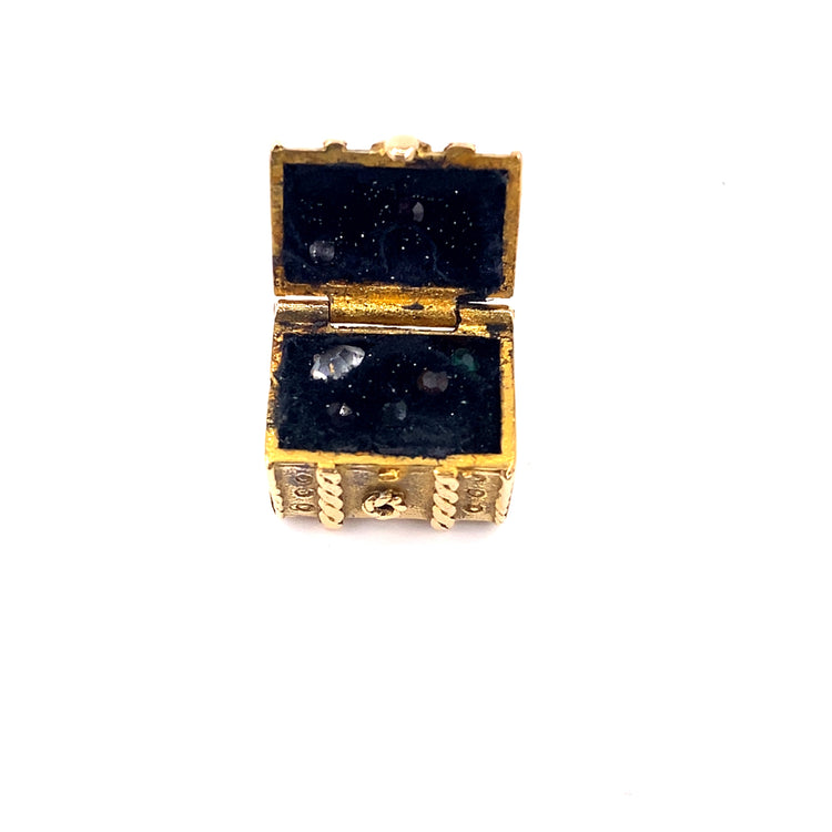Women’s 9ct Yellow Gold Articulated Treasure Chest Charm - 4.8g - Hyman’s Jewellers