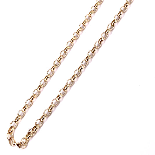 Women’s 9ct Yellow Gold Beclcher Chain - 24” 12.5g - Hyman’s Jewellers