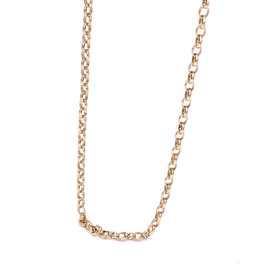 Women’s 9ct Yellow Gold Beclcher Chain - 24” 12.5g - Hyman’s Jewellers