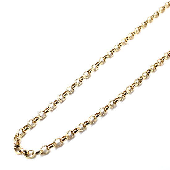 Womens 9ct Yellow Gold Belcher Chain - 12.4g 24” - Hyman’s Jewellers