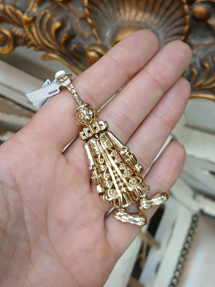 Women's 9ct Yellow Gold Clown Pendant Cz Eyes - Hyman’s Jewellers