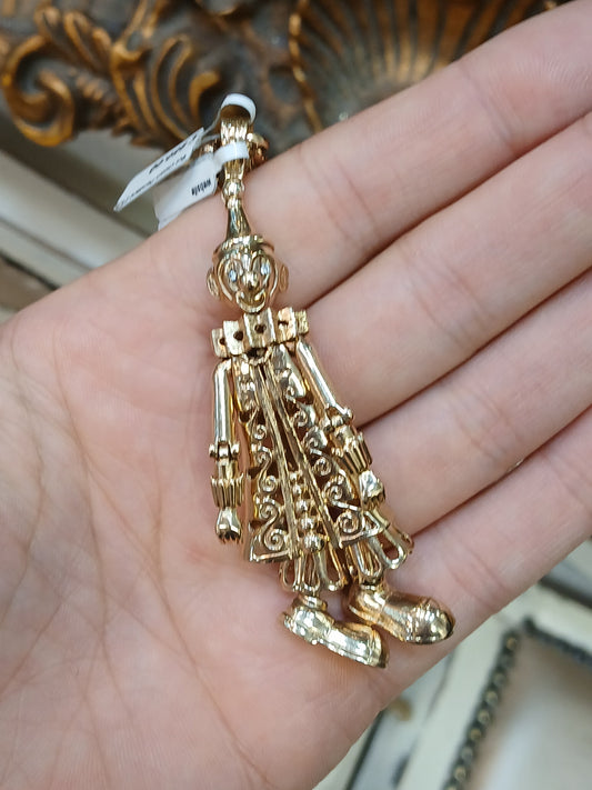 Women's 9ct Yellow Gold Clown Pendant Cz Eyes - Hyman’s Jewellers