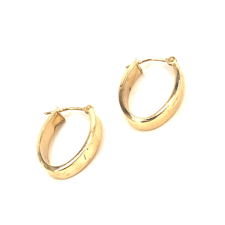 Women’s 9ct Yellow Gold Cuff Hoops - 1g - Hyman’s Jewellers