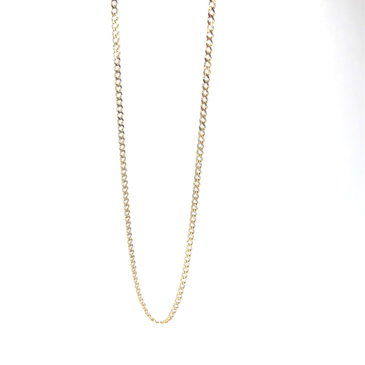 Women’s 9ct Yellow Gold Curb Chain - 20” 3G - Hyman’s Jewellers