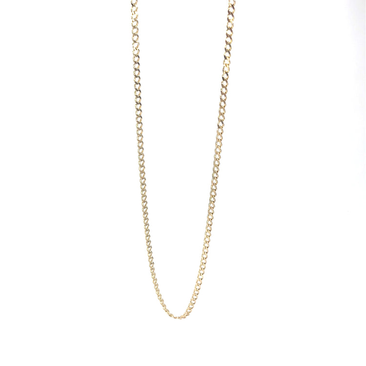 Women’s 9ct Yellow Gold Curb Chain - 20” 3G - Hyman’s Jewellers