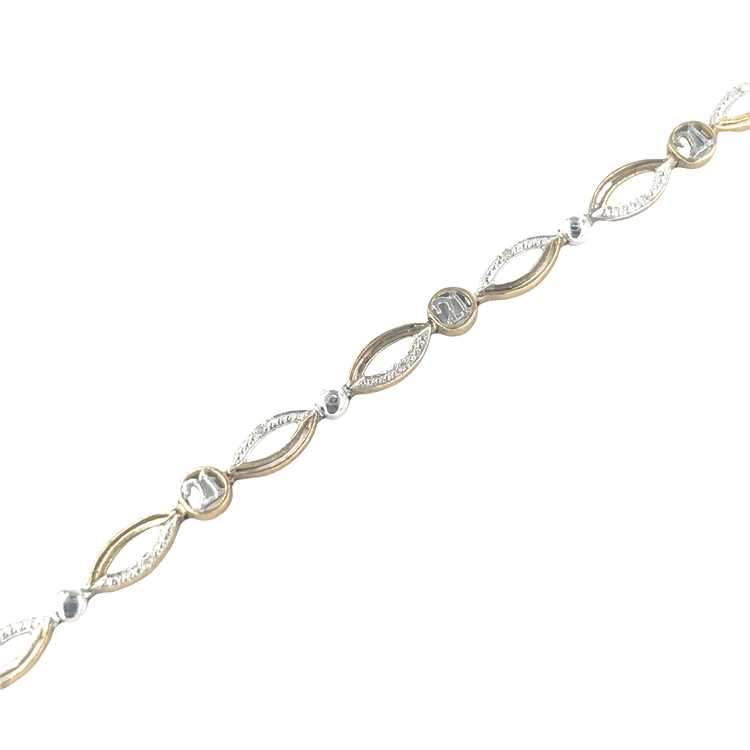 Women’s 9ct Yellow Gold Diamond 21 Bracelet - Hyman’s Jewellers