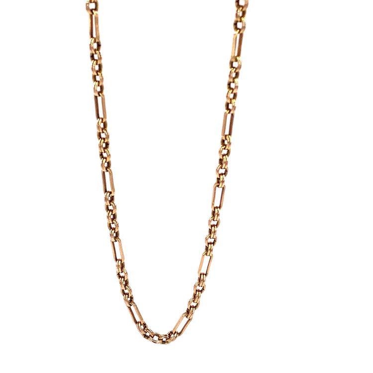 Women’s 9ct Yellow Gold Fancy Figaro Chain - Hyman’s Jewellers