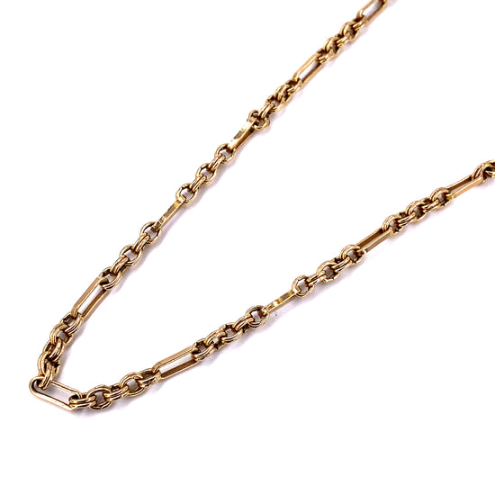 Women’s 9ct Yellow Gold Fancy Figaro Chain - Hyman’s Jewellers