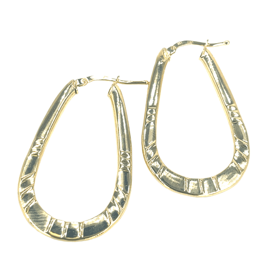 Women’s 9ct Yellow Gold Hoop Earrings - 2.3G - Hyman’s Jewellers