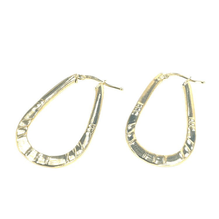 Women’s 9ct Yellow Gold Hoop Earrings - 2.3G - Hyman’s Jewellers