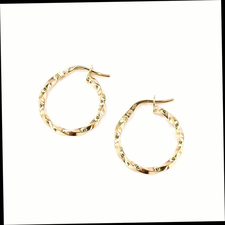 Women’s 9ct Yellow Gold Hoop Earrings - Hyman’s Jewellers