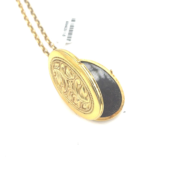 Women’s 9ct Yellow Gold Locket - 4.3g - Hyman’s Jewellers