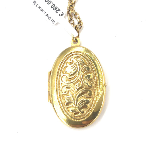 Women’s 9ct Yellow Gold Locket - 4.3g - Hyman’s Jewellers