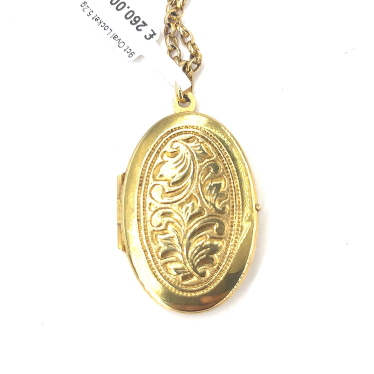 Women’s 9ct Yellow Gold Locket - 4.3g - Hyman’s Jewellers