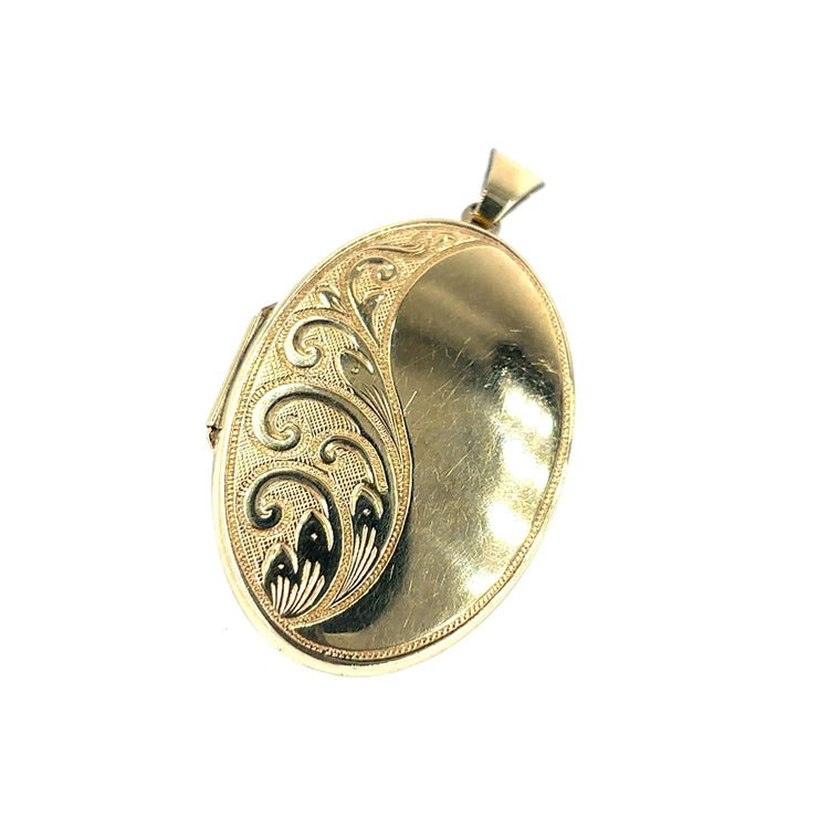 Women’s 9ct Yellow Gold Locket - Medium 6.6g - Hyman’s Jewellers
