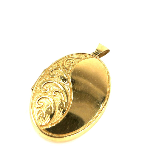 Women’s 9ct Yellow Gold Locket - Medium 6.6g - Hyman’s Jewellers