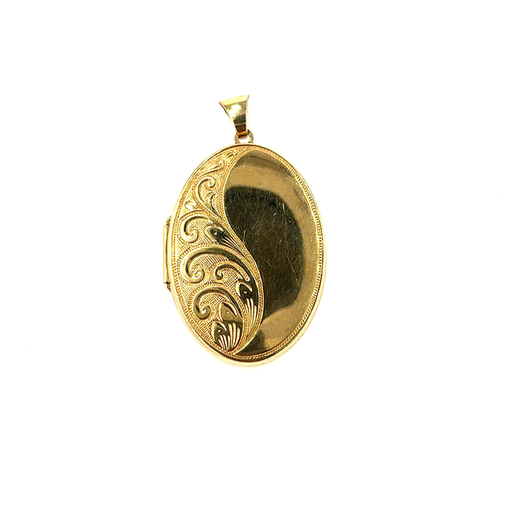 Women’s 9ct Yellow Gold Locket - Medium 6.6g - Hyman’s Jewellers