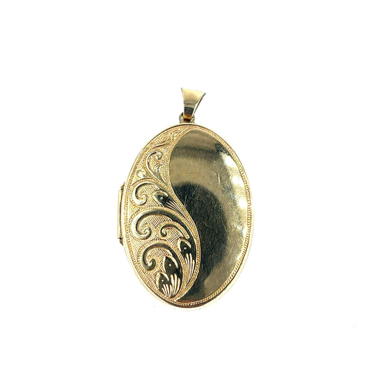 Women’s 9ct Yellow Gold Locket - Medium 6.6g - Hyman’s Jewellers