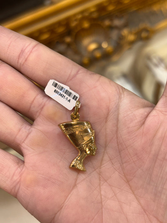 Women’s 9ct Yellow Gold Nefertiti Pendant - 2.3G - Hyman’s Jewellers