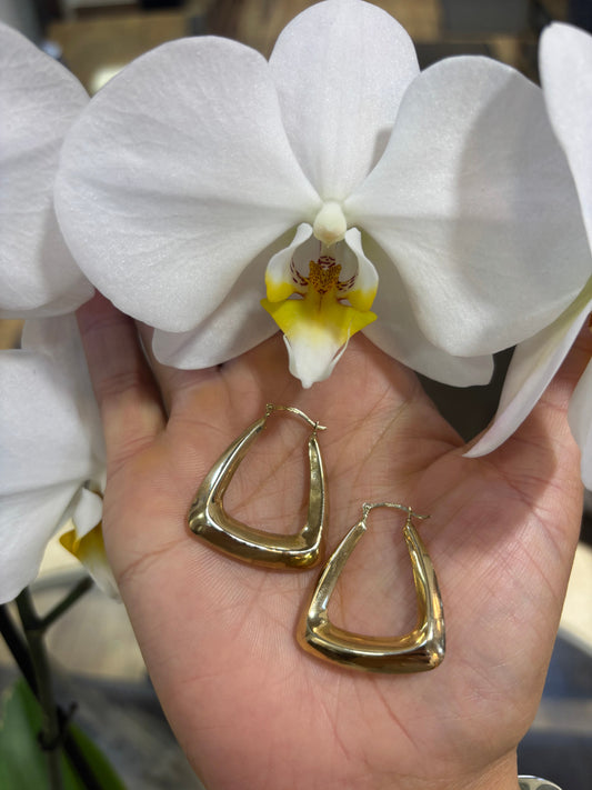 Women’s 9ct Yellow Gold Polished Hoop Earrings - 1.9g - Hyman’s Jewellers