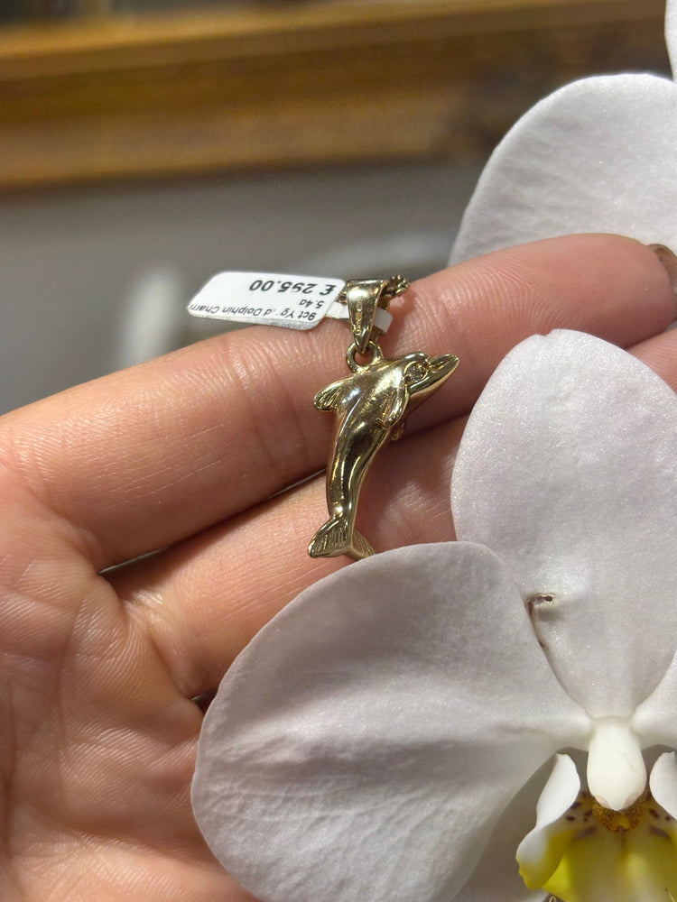 Women’s 9ct Yellow Gold Solid Dolphin Pendant - 5.4g - Hyman’s Jewellers