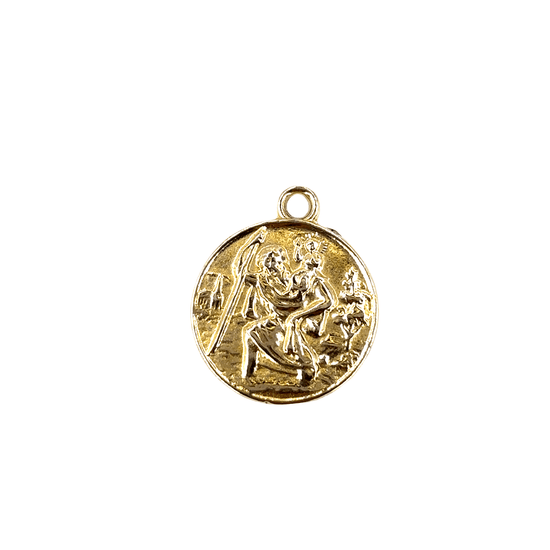 Women’s 9ct Yellow Gold St. Christopher Pendant - 1.9g - Hyman’s Jewellers