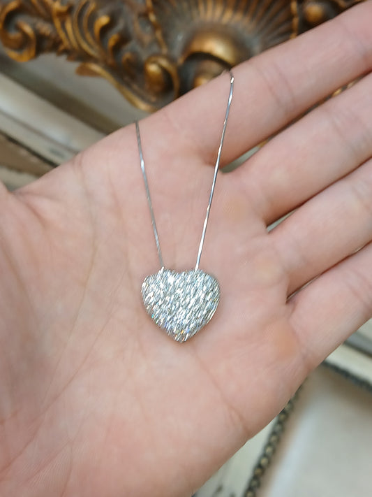 Women's Platinum Heart Diamond Pendant & Necklace - 1.5cts - Hyman’s Jewellers