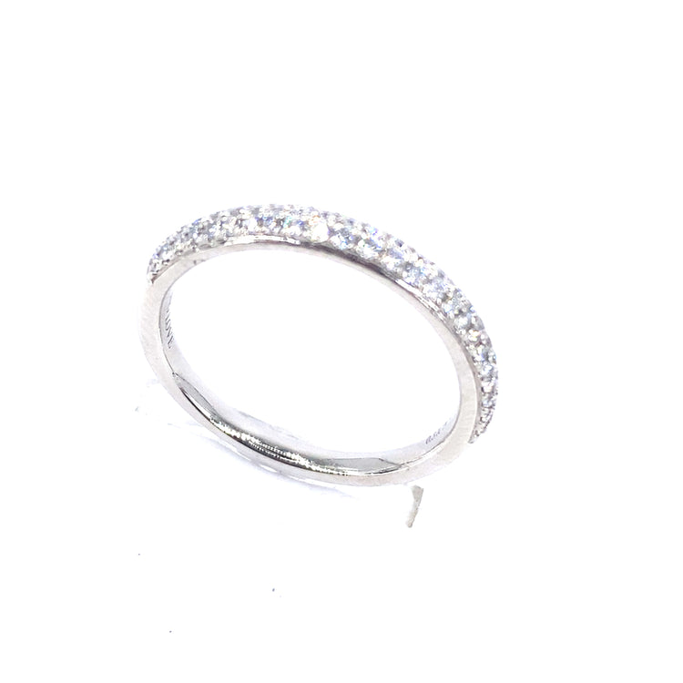 Women’s Platinum 'Vera Wang Love' Diamond Half Eternity Ring - 5.7g 0.37ct - Hyman’s Jewellers