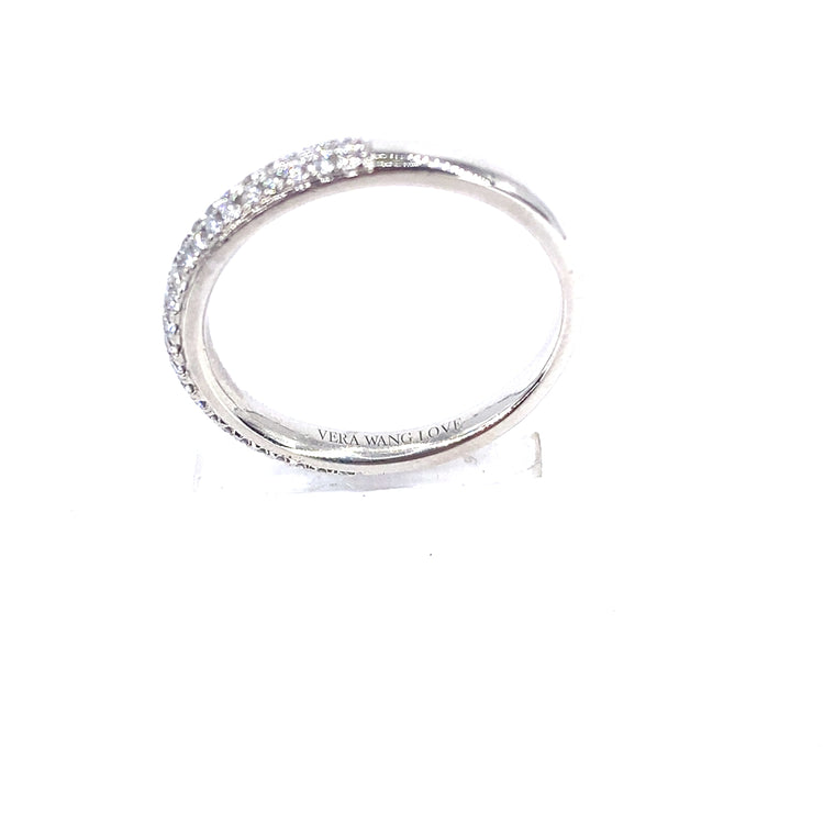Women’s Platinum 'Vera Wang Love' Diamond Half Eternity Ring - 5.7g 0.37ct - Hyman’s Jewellers