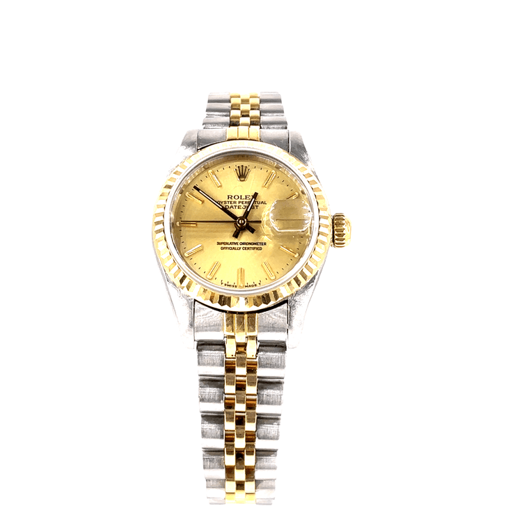 Women’s Rolex DateJust Stainless Steel & 18ct Wristwatch - 26mm - Hyman’s Jewellers