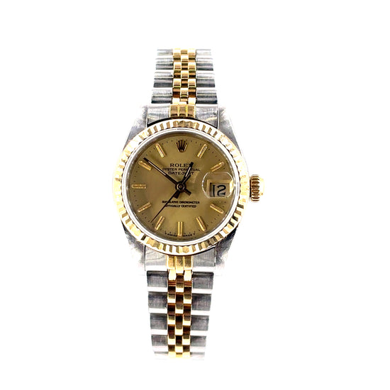 Women’s Rolex DateJust Stainless Steel & 18ct Wristwatch - 26mm - Hyman’s Jewellers