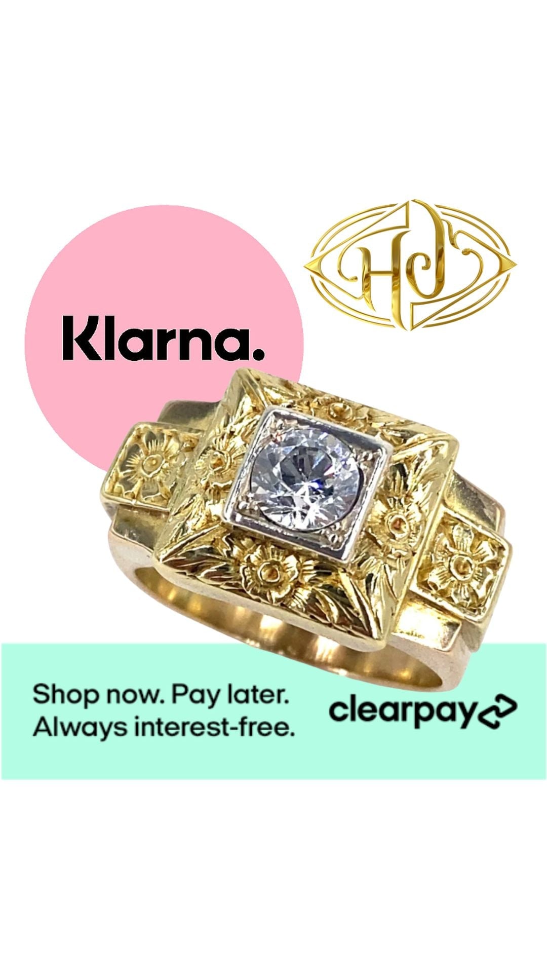 Jewellery finance options at Hyman's Jewellers Leeds showing payment plans for diamond rings and gold necklaces