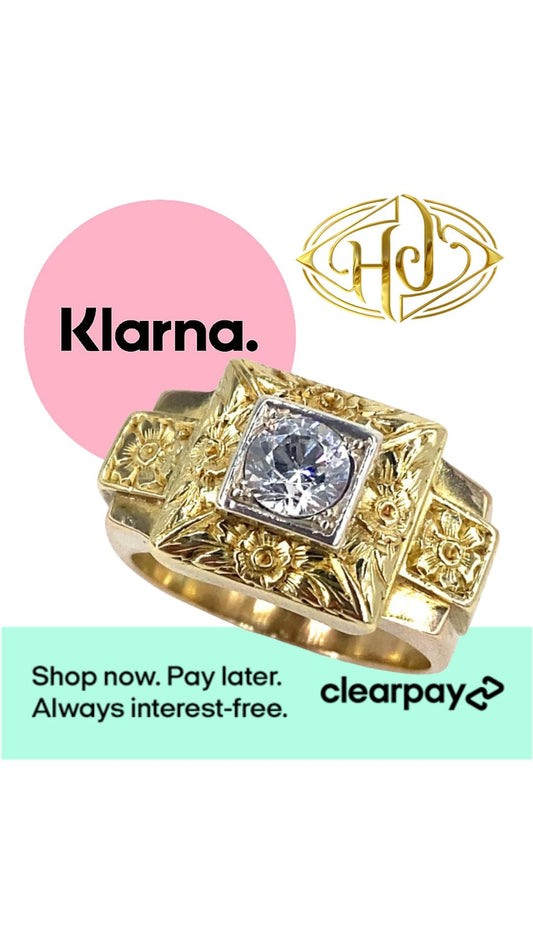 Jewellery finance options at Hyman's Jewellers Leeds showing payment plans for diamond rings and gold necklaces